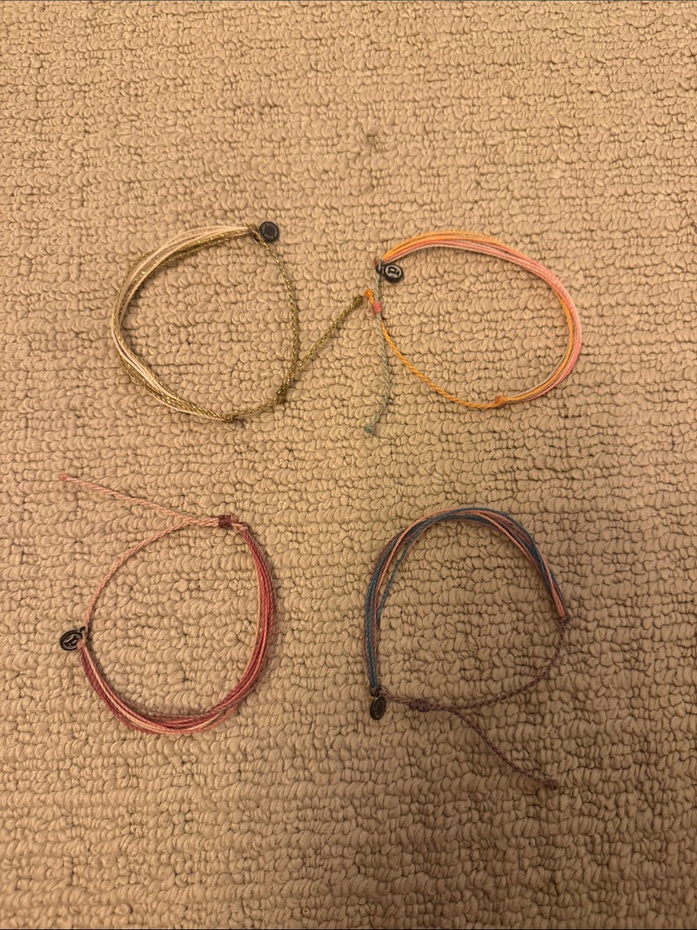 Puravida Set of Four Multicolor Bracelets